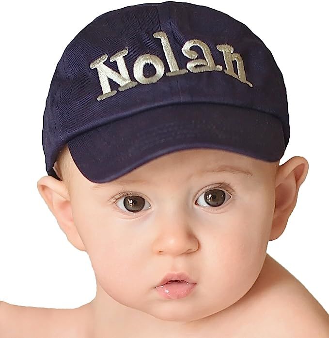 Melondipity Personalized Baseball Cap Hat for Boys, Infants, Toddlers - Customized Sun Hats for K... | Amazon (US)