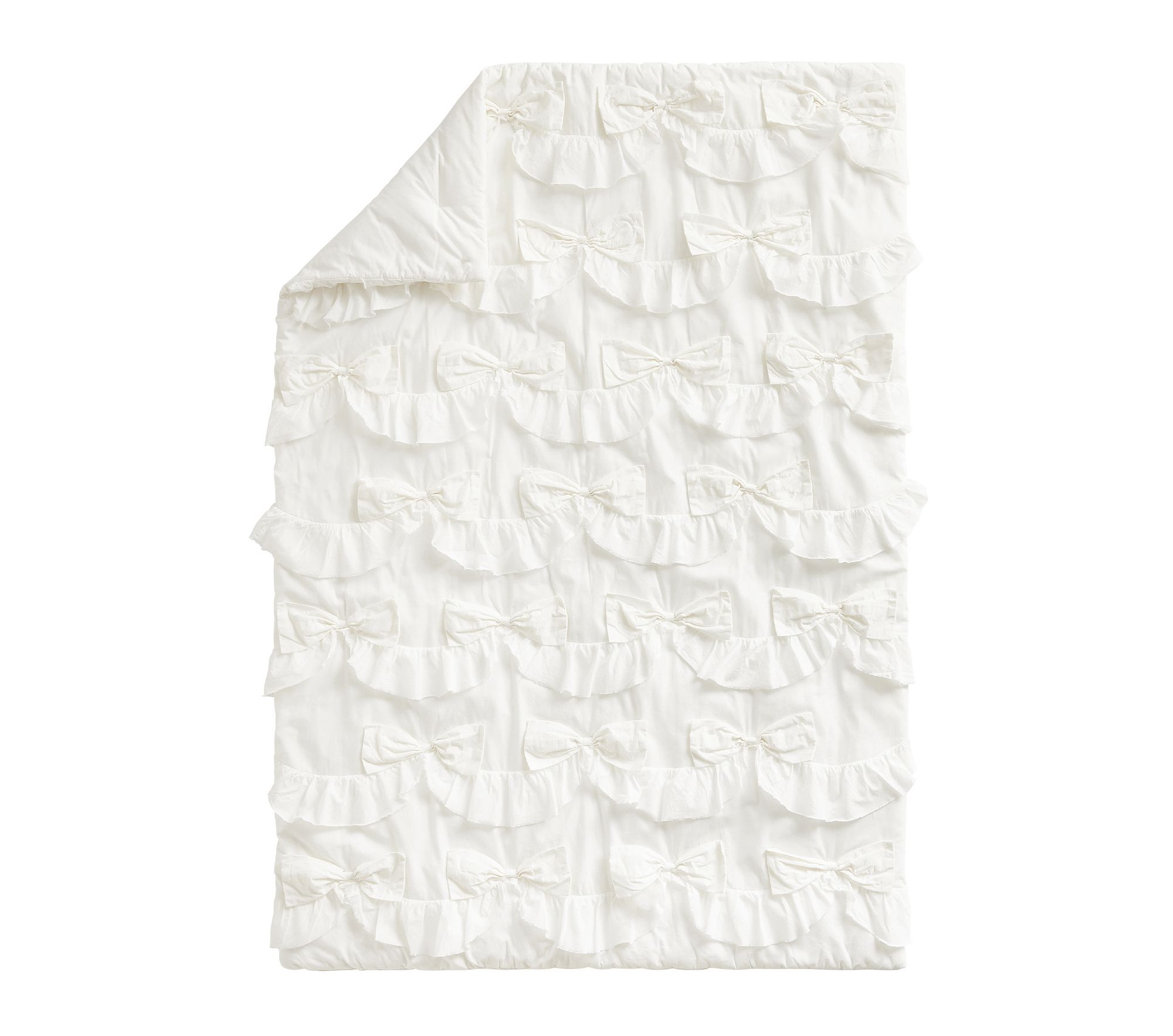 LoveShackFancy Sweet Dreams Ruffled Bow Baby Quilt | Pottery Barn Kids