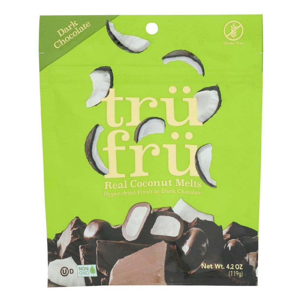 Tru Fru Dark Chocolate Coconut Melts 4.2 oz (Pack of 6) | Oriental Trading Company