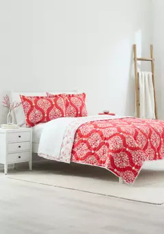 Joyland Red Snowflake Tree Quilt Set | Belk