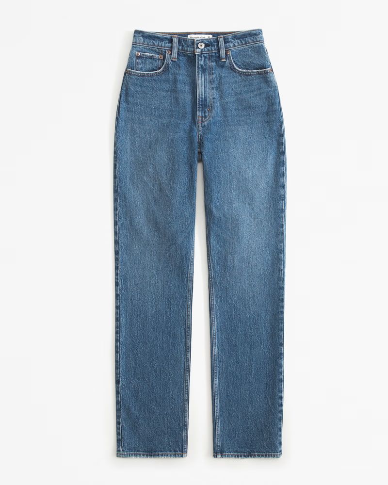 Curve Love Ultra High Rise 90s Straight Jean | Abercrombie & Fitch (US)