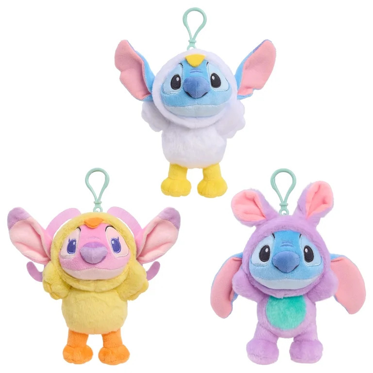 Disney Stitch's Angel 5.5-inch Easter Clip-on Plush, Ages 2 Years and up | Walmart (US)