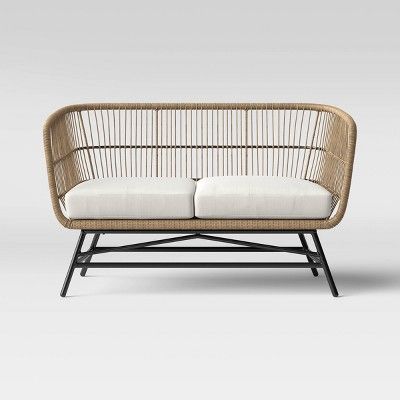 Martii Rattan Patio Loveseat - Brown - Project 62™ | Target