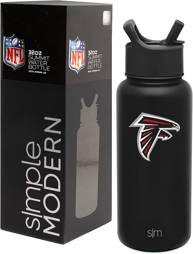 Simple Modern Officially Licensed NFL Water Bottle with Straw Lid Insulated Stainless Steel Therm... | Amazon (US)