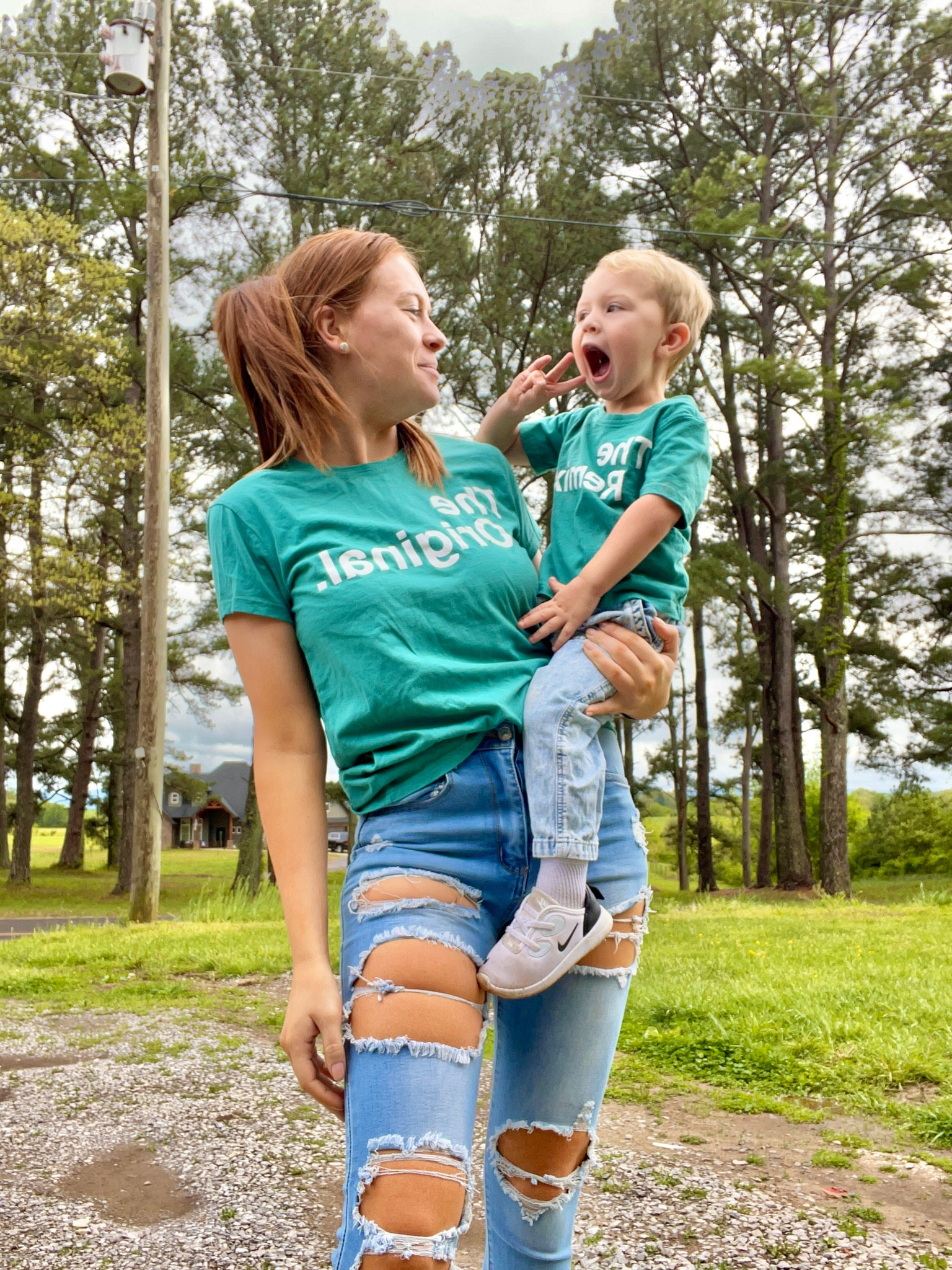 Matching shirts 💕