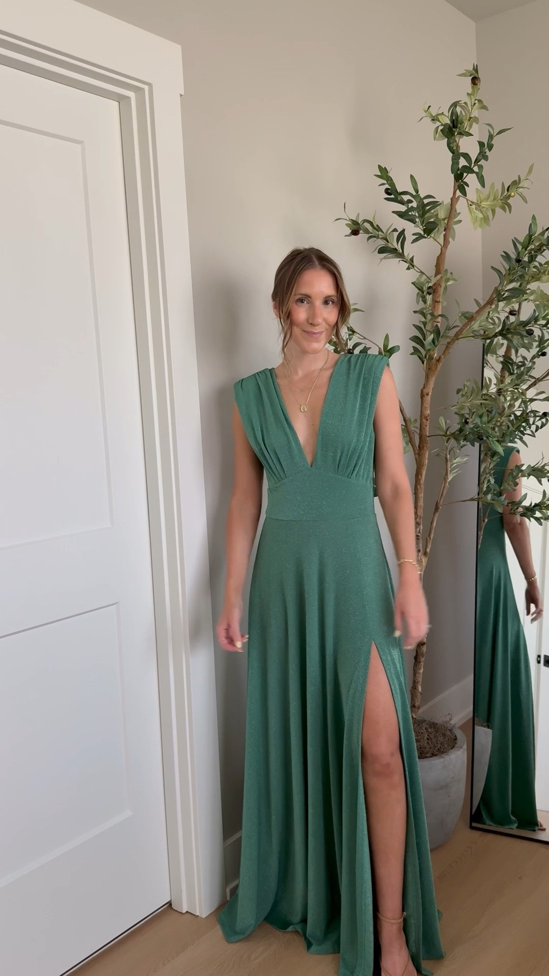 Want to feel like a mermaid as a summer wedding guest? This dress is STUNNING! So stretchy and comfortable, lightweight and breathable. It also comes with a removable bandeau you can wear under the top if you are worried about it being too low! Wearing a size small

Summer wedding guest, maxi dress, green dresss

#LTKWedding