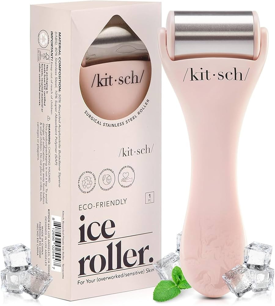Kitsch Ice Roller for Face – Stainless Steel Ice Face Roller to Reduce Puffiness, Redness & Hea... | Amazon (US)