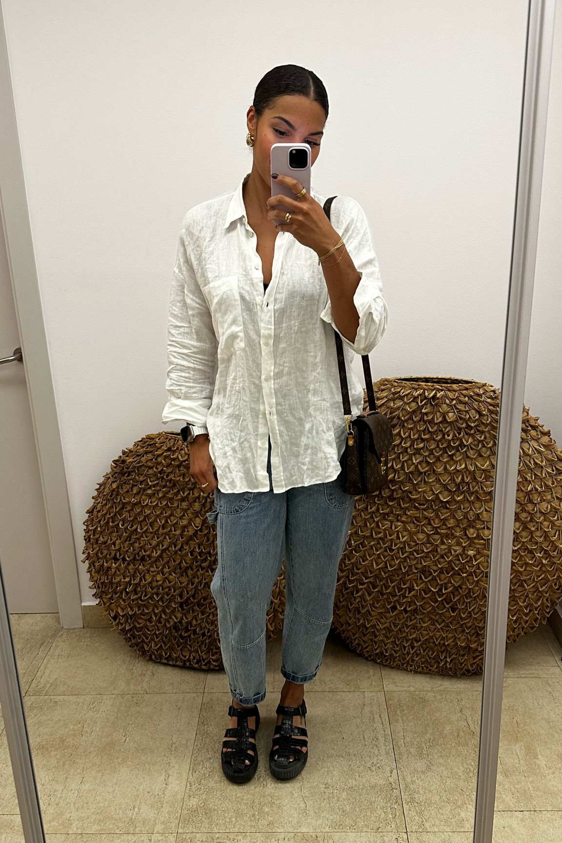 cute, clean, casual go-to look | 5’10 • 178lbs • size M linen shirt, size 8 jeans • size 11 shoe

#LTKStyleTip