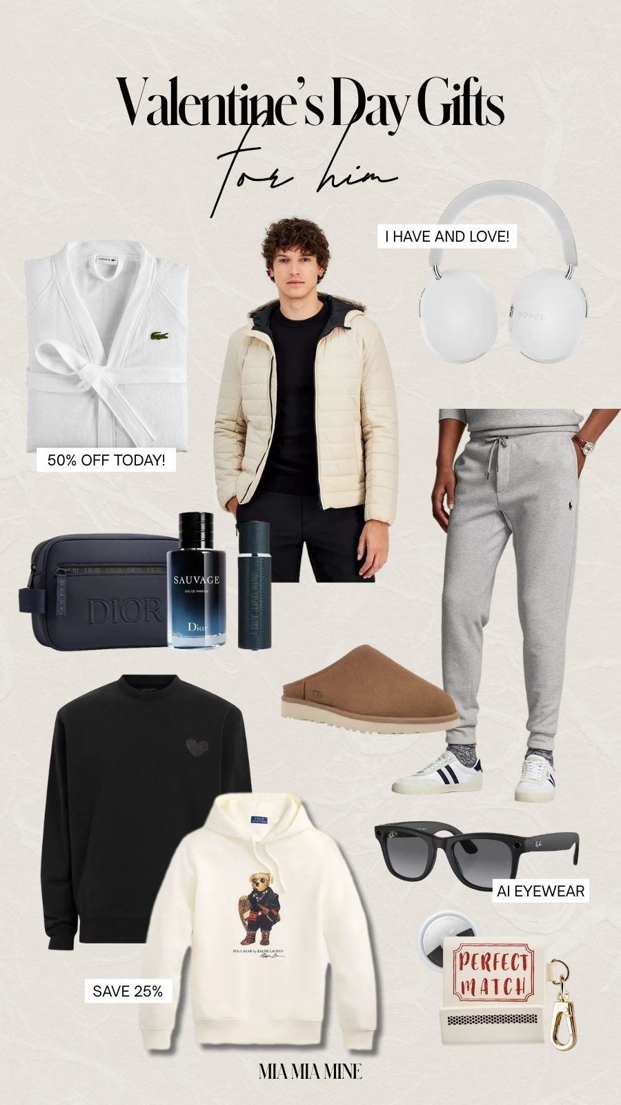 Valentine’s Day gifts for him
Gift guide for him
Polo bear on sale, boss puffer jacket on sale, AllSaints sweater for him, meta sunglasses, Sonos headphones 

#LTKFindsUnder100 #LTKMens #LTKSaleAlert