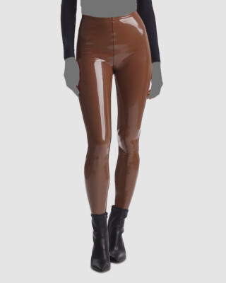 $118 Commando Women's Brown Stretch Faux Leather Leggings Pants Size XS  | eBay | eBay US