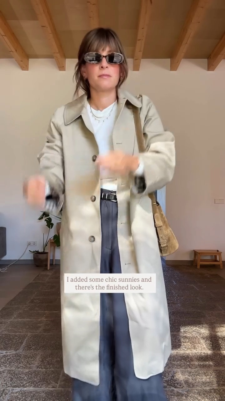 I do love a dress + trench moment, but I prefer the Danish styling on this one. #grwm