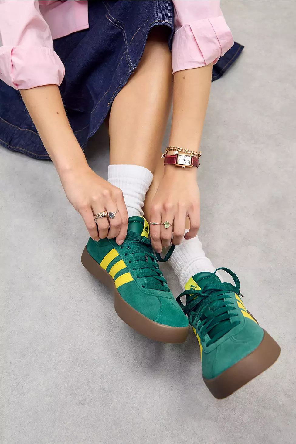 adidas Green VL Court 3.0 Trainers - Green Shoe UK 5 at Urban Outfitters | Urban Outfitters UK