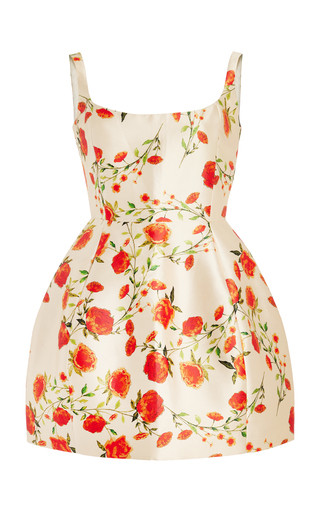 Lola Floral Satin Twill Mini Dress | Moda Operandi (Global)