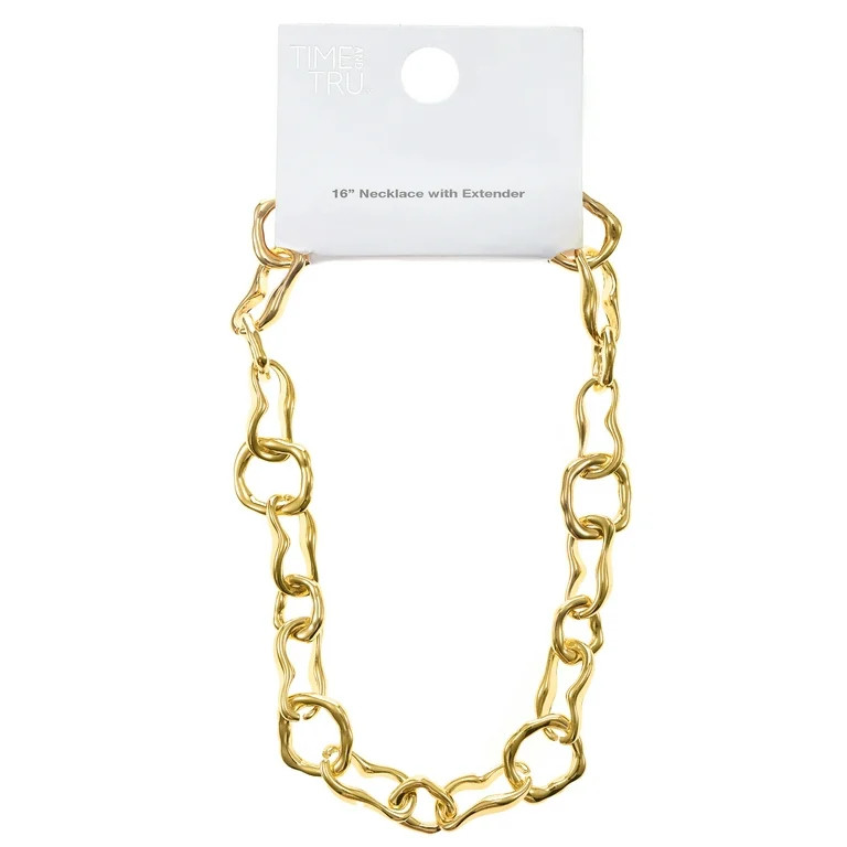 Time and Tru Adjustable Gold Necklace | Walmart (US)