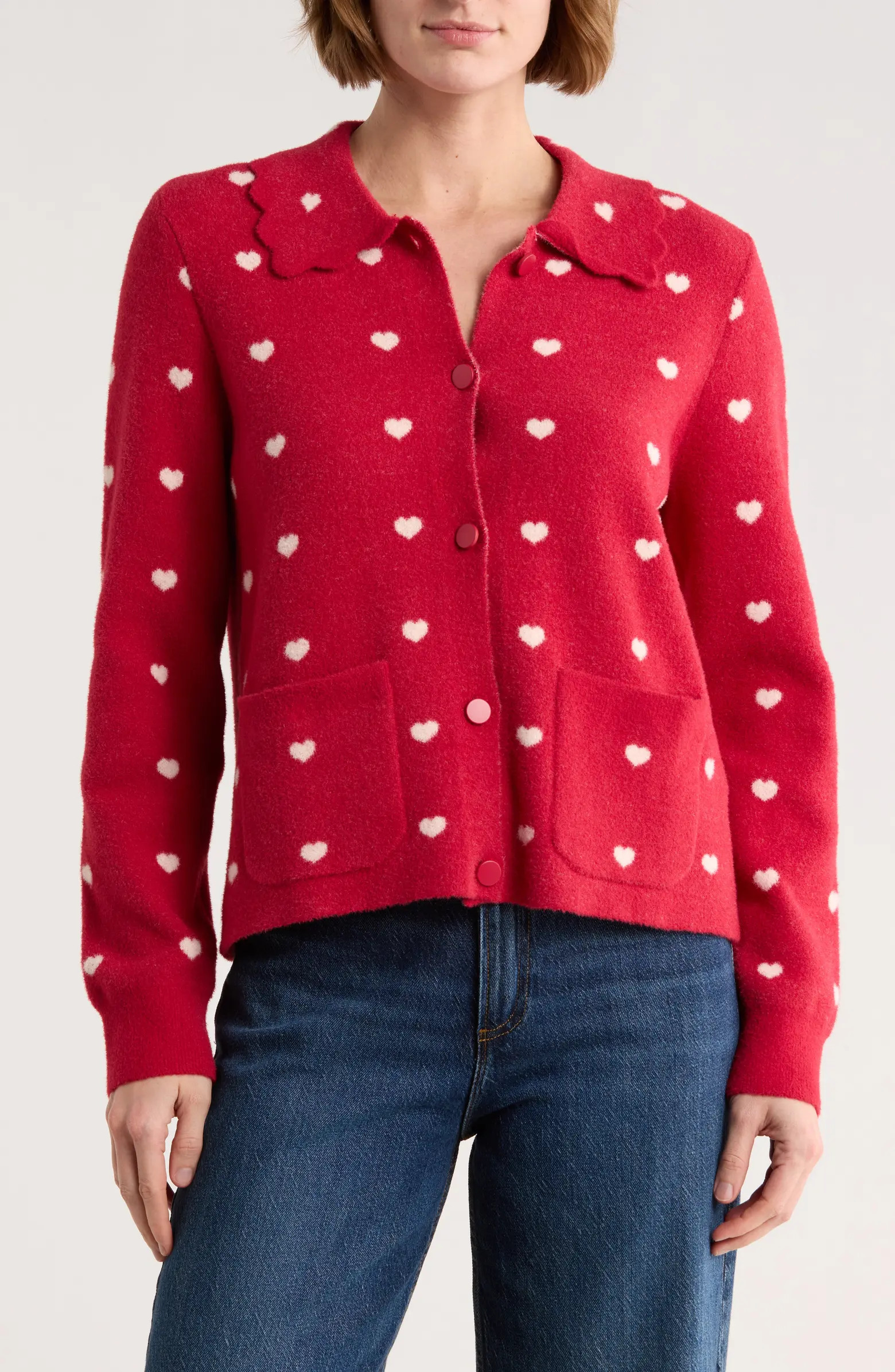 DR2 by Daniel Rainn Heart Collar Cardigan | Nordstromrack | Nordstrom Rack