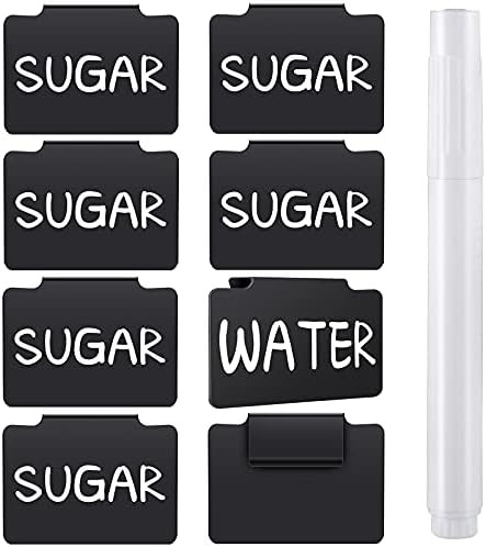 Plastic Basket Bin Label Clip on Removable Basket Label Kitchen Pantry Basket Label Clip with White  | Amazon (US)