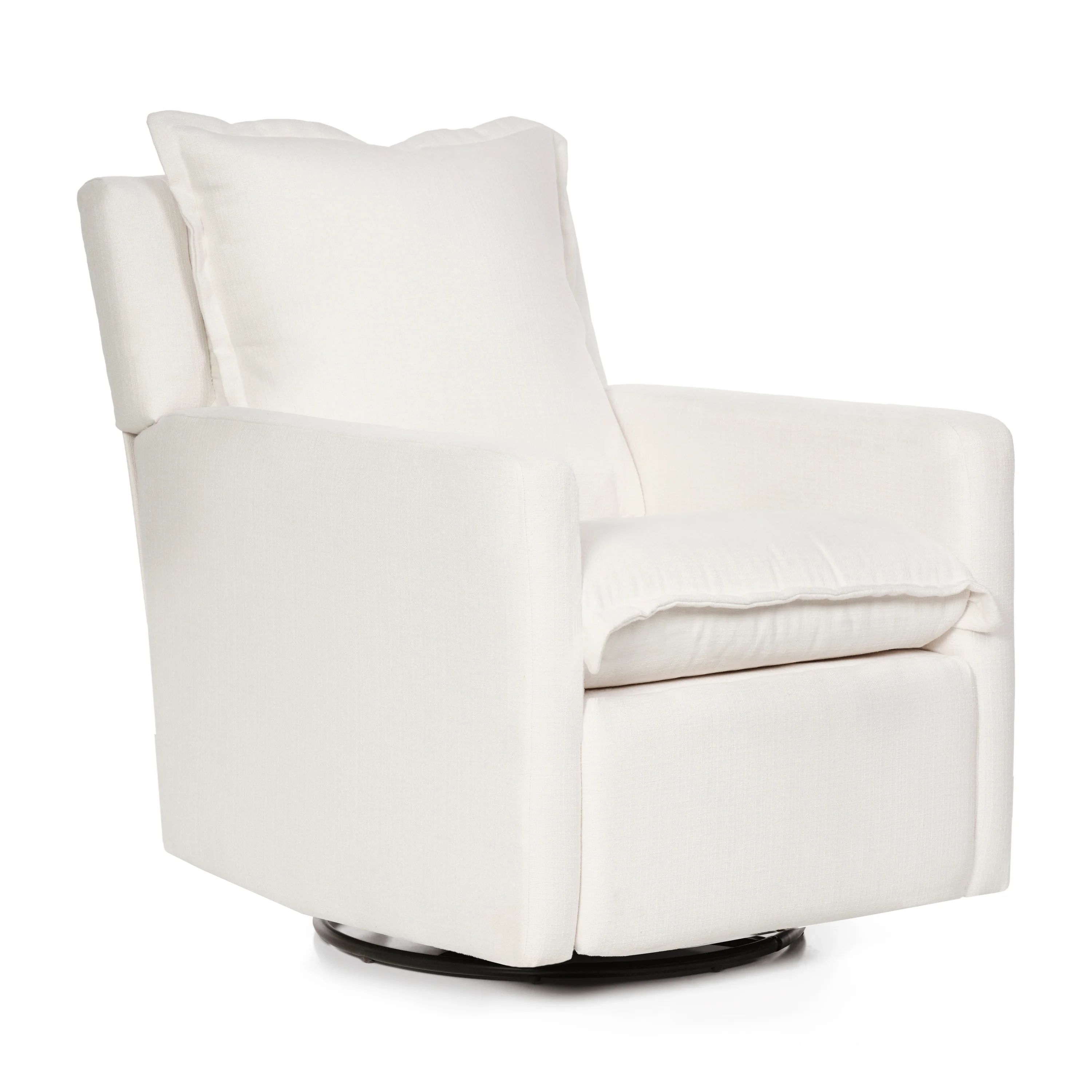 QUICK SHIP FLYNN – Recliner Swivel Nursery Glider – High Performance Ivory | Oilo Studio