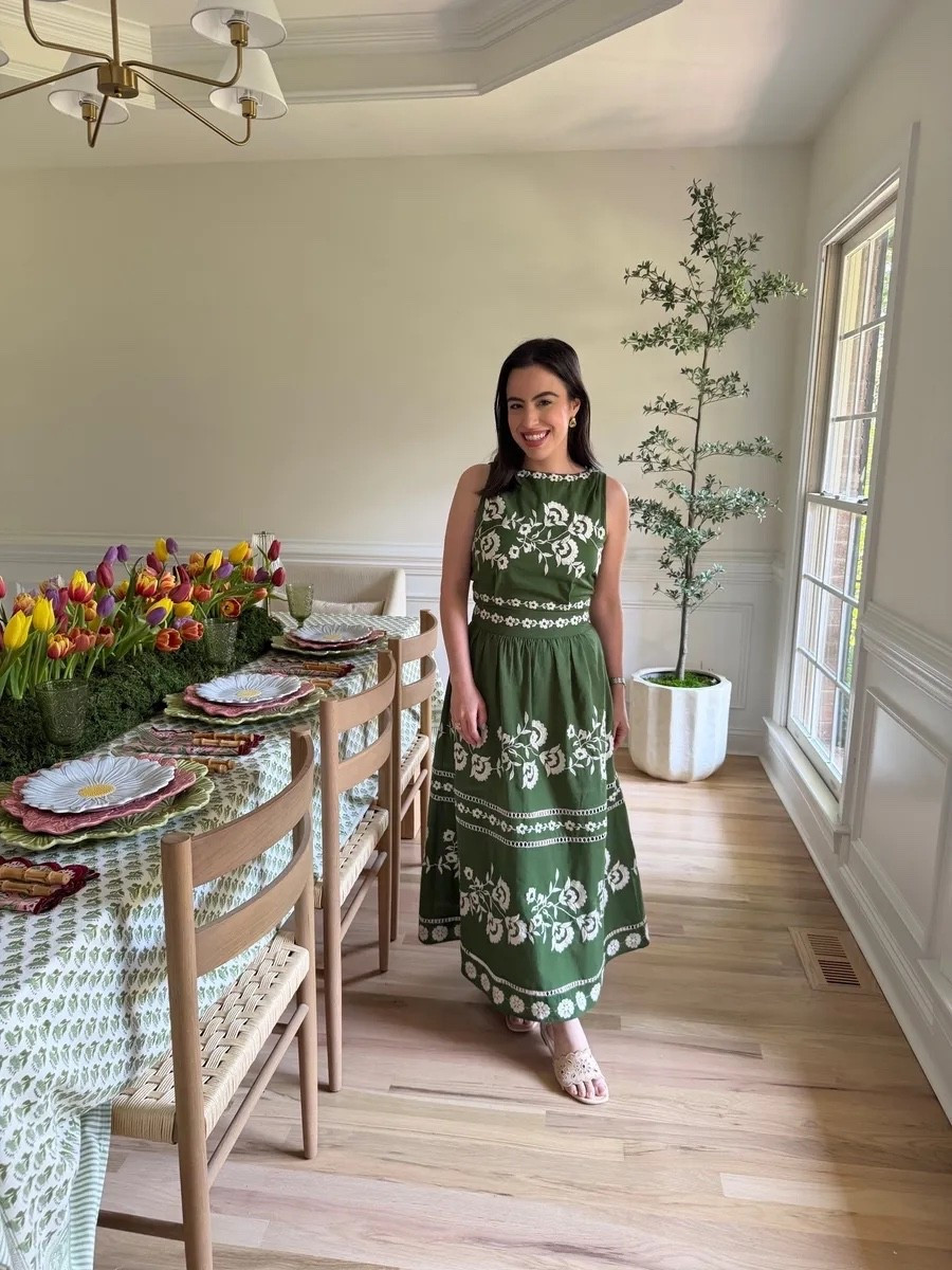 This is truly the most beautiful summer set. I wore this for the brunch party I hosted recently and received so many compliments. For those asking about fit, I am wearing a size 2 in both the top and bottom.

petite fashion, dressy outfit, brunch party, casual chic, spring dresses, vacation look, summer outfits, get this look

#LTKootd #LTKPetite #LTKU