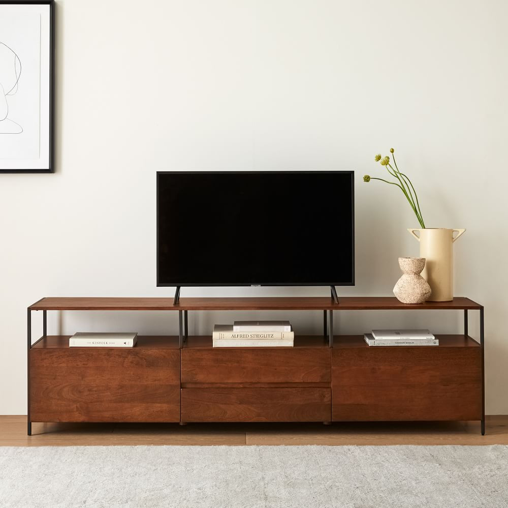 Industrial Storage Media Console (80") | West Elm (US)