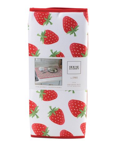 2pk Strawberry Toss Dish Drying Mats | TJ Maxx