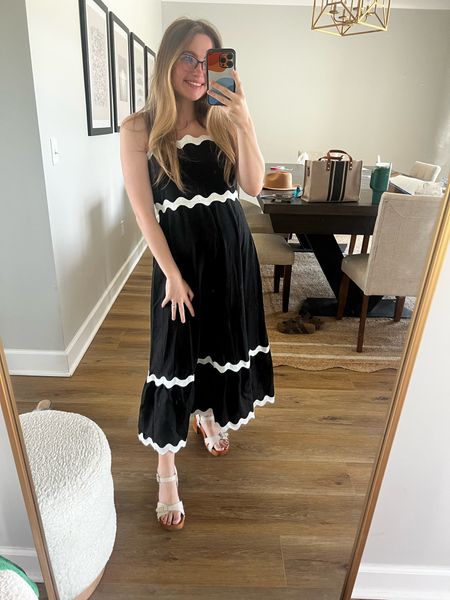 OBSESSED with this dress! Under $40 on Amazon, wearing a size small! 
Rickrack dress. Rick rack dress. Resort dresses, travel outfit. Beach outfit, vacation outfits, vacation dresses. Summer dresses, wedding guest dress, casual dress. Church OOTD, what I wore, amazon try on, amazon dresses. 

#LTKfindsunder50 #LTKSeasonal #LTKwedding