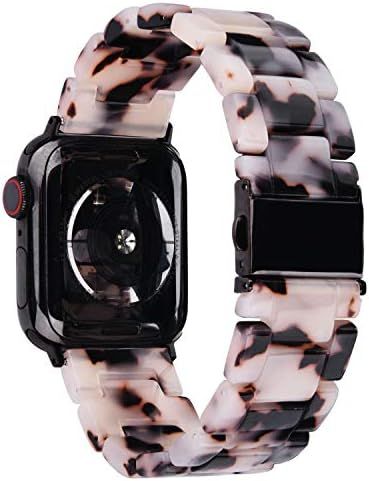 V-MORO Resin Strap Compatible with Apple Watch Band 38mm 40mm Series 6/5/4/3/2/1/SE Women Men wit... | Amazon (US)