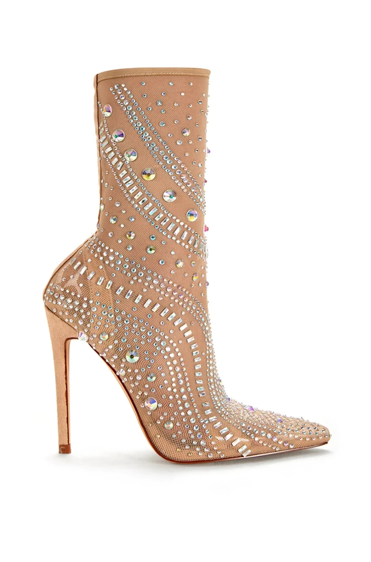 OPRY-NUDE STILETTO BOOTIE | Azalea Wang