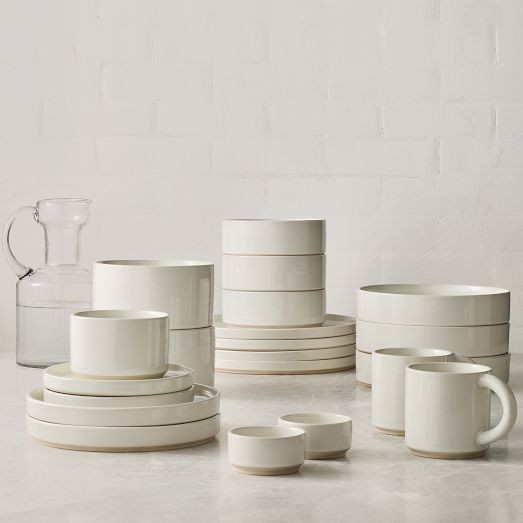 Straight-Sided Stoneware Dinnerware Collection | West Elm (US)