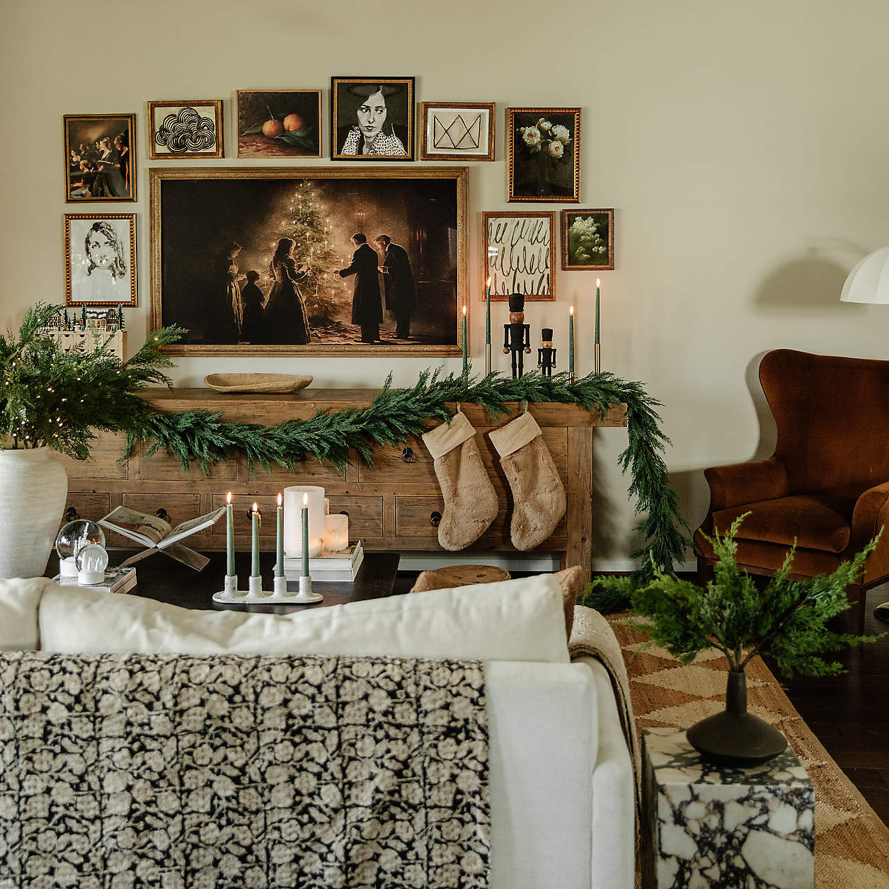 12" Zinc and Wood Holiday Nutcracker + Reviews | Crate & Barrel | Crate & Barrel