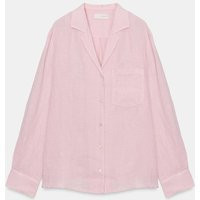 Zara - Zw Collection Linen Pocket Shirt - Light Mauve - Xs - Woman | Zara US