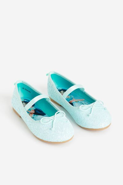 Glittery Ballet Flats - No heel - Pink/Barbie - Kids | H&M US | H&M (US + CA)
