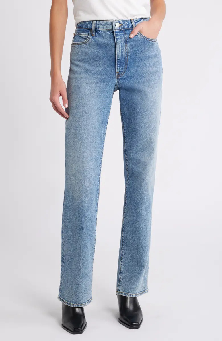 The Ruler High Waist Straight Leg Jeans | Nordstrom