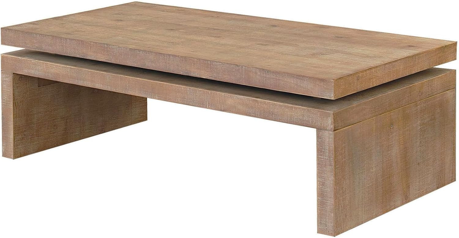 Rectangle Coffee Table for Living Room, Mid Century Modern Coffee Table, Solid Wood Center Table ... | Amazon (US)