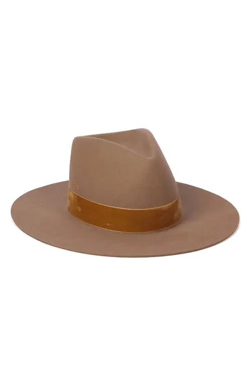 Lack of Color Benson Triangle Crown Wool Fedora in Teak at Nordstrom, Size Medium | Nordstrom