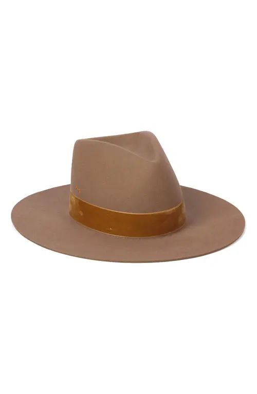 Lack of Color Benson Triangle Crown Wool Fedora in Teak at Nordstrom, Size Small | Nordstrom