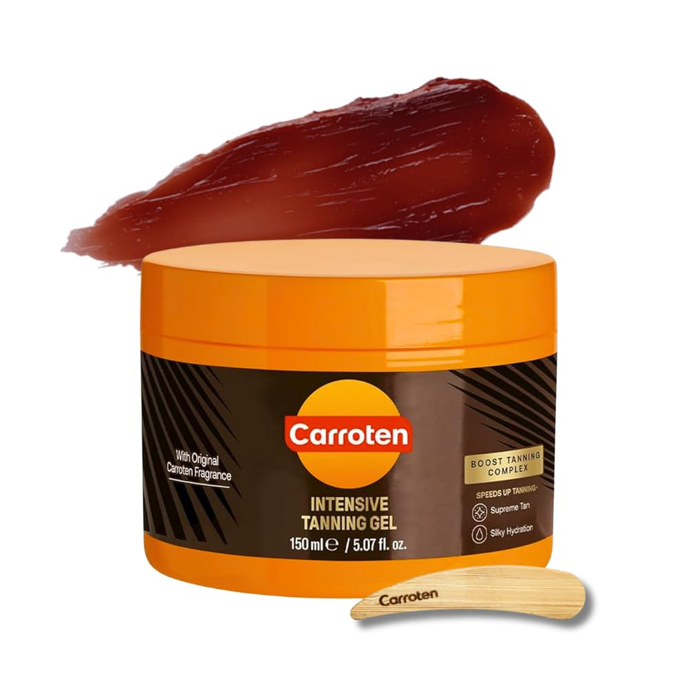 Carroten Intensive Tanning Gel | Browning Tan Accelerator | Non-Greasy, Water-Resistant with Carr... | Amazon (US)