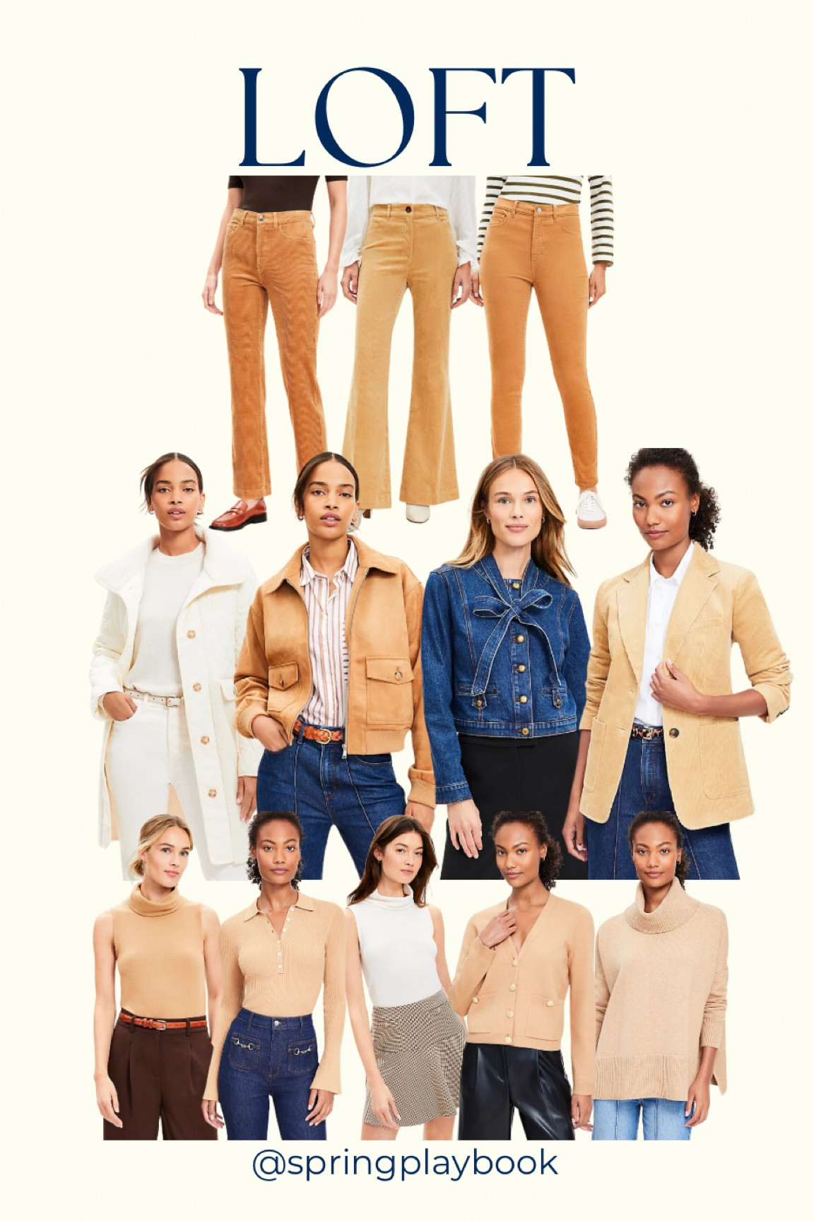 Loft Fall Arrivals are sneaking in on their website. I’m excited to see a lot of corduroy, especially those flares! The camel family of colors are great for Warm & Light Springs. I like to lean a bit more neutral like the bottom right sweater. 

#createdcolorful #createdcolorfulspring #hocspring #tcispring #pcaspring #lightspring #warmspring #truespring #brightspring #clearspring #paintboxspring #bluespring

#LTKWorkwear #LTKFindsUnder50 #LTKMidsize