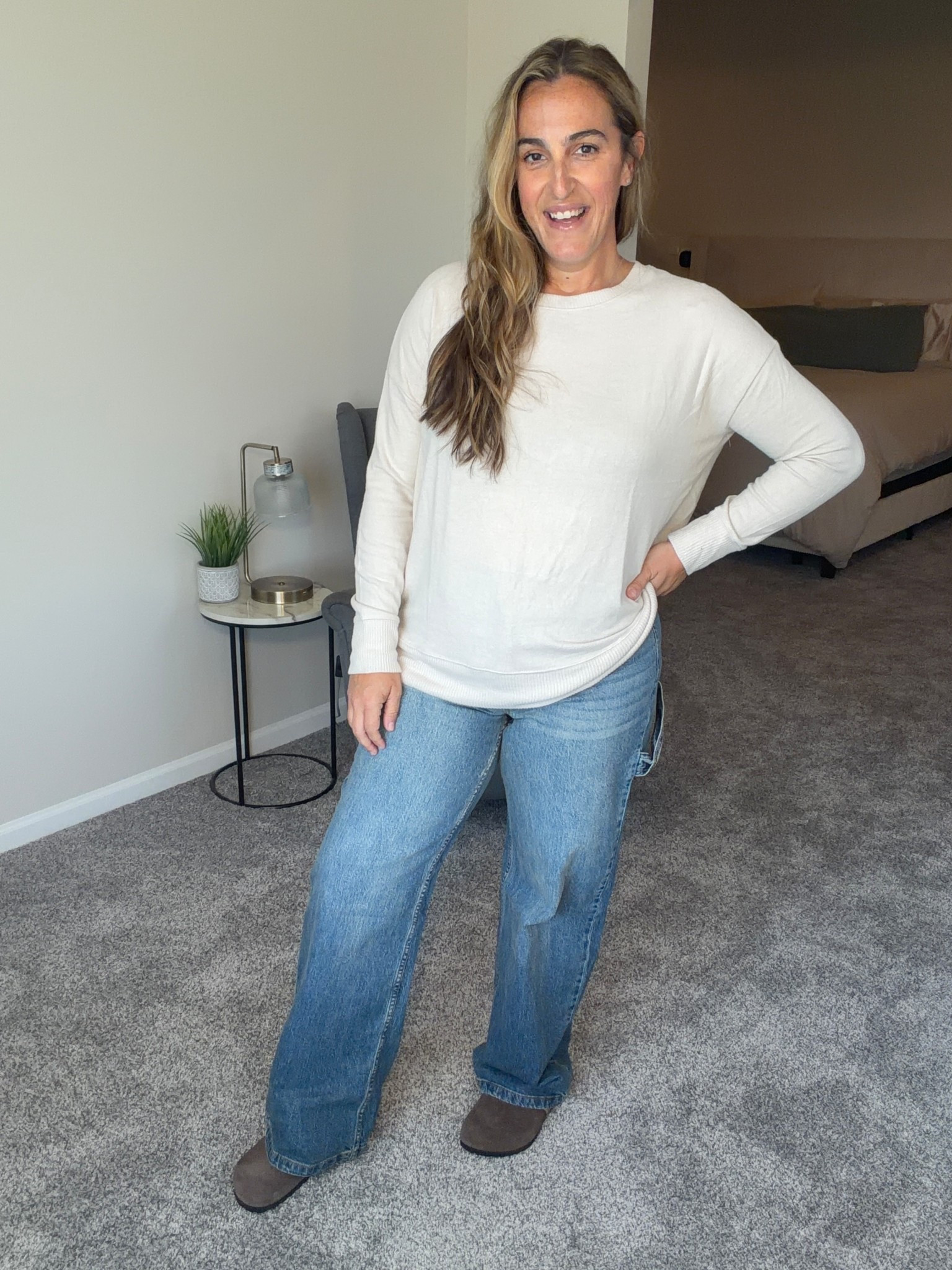 The softest long sleeve top! Give me every color! Runs tts. Jeans also tts! Medium and a 10 for me.

#LTKFindsUnder50 #LTKStyleTip #LTKOver40