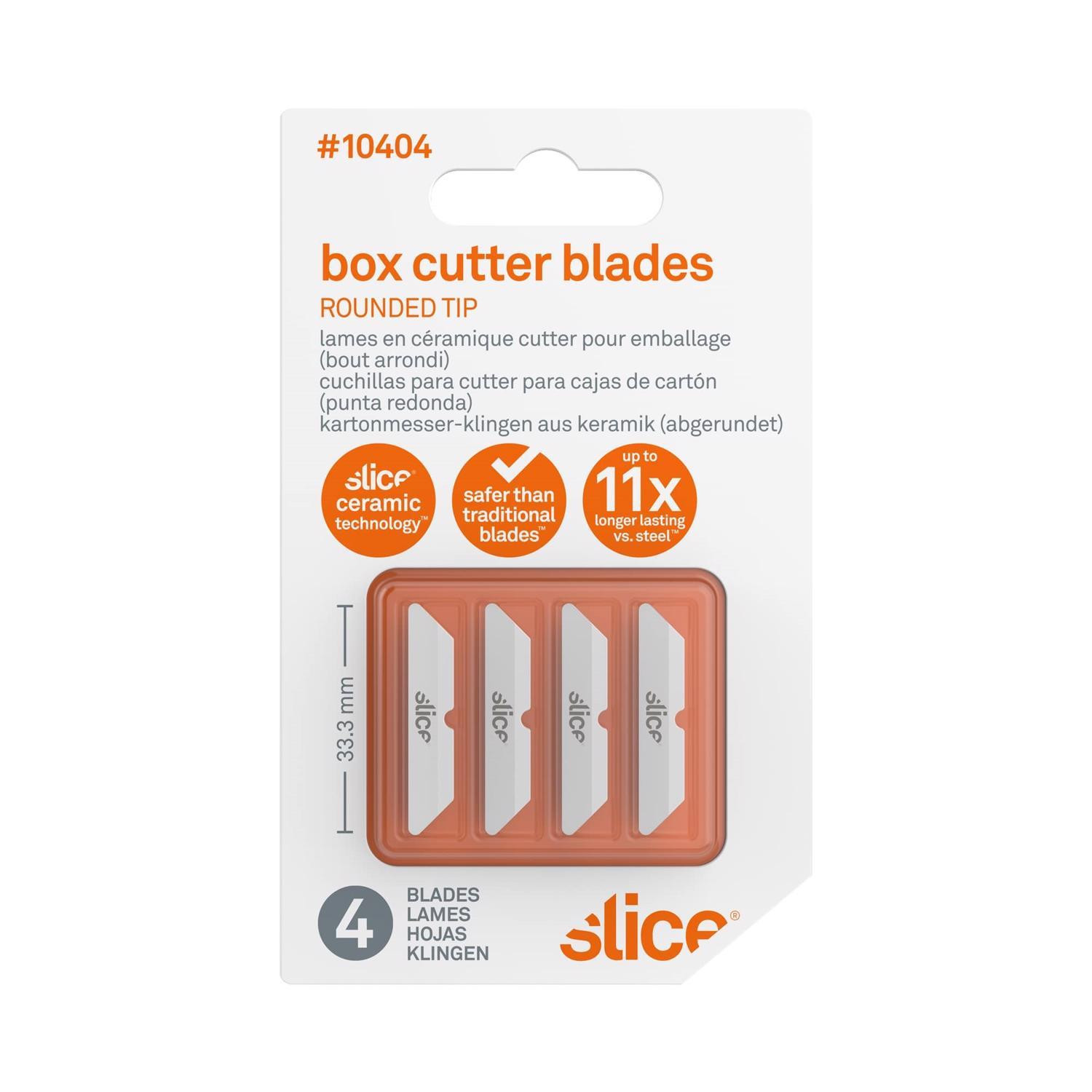 Slice Ceramic Rounded Tip Box Cutter Box Cutter Replacement Blades 4 pk | Ace Hardware