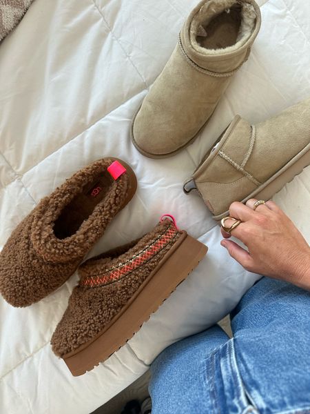Ugg ultra mini and Ugg tazz stocked and linked! I wear 7.5/8 and take an 8 in these :) 

Also linked all the amazon dupes for you!!!

#LTKshoecrush #LTKSeasonal