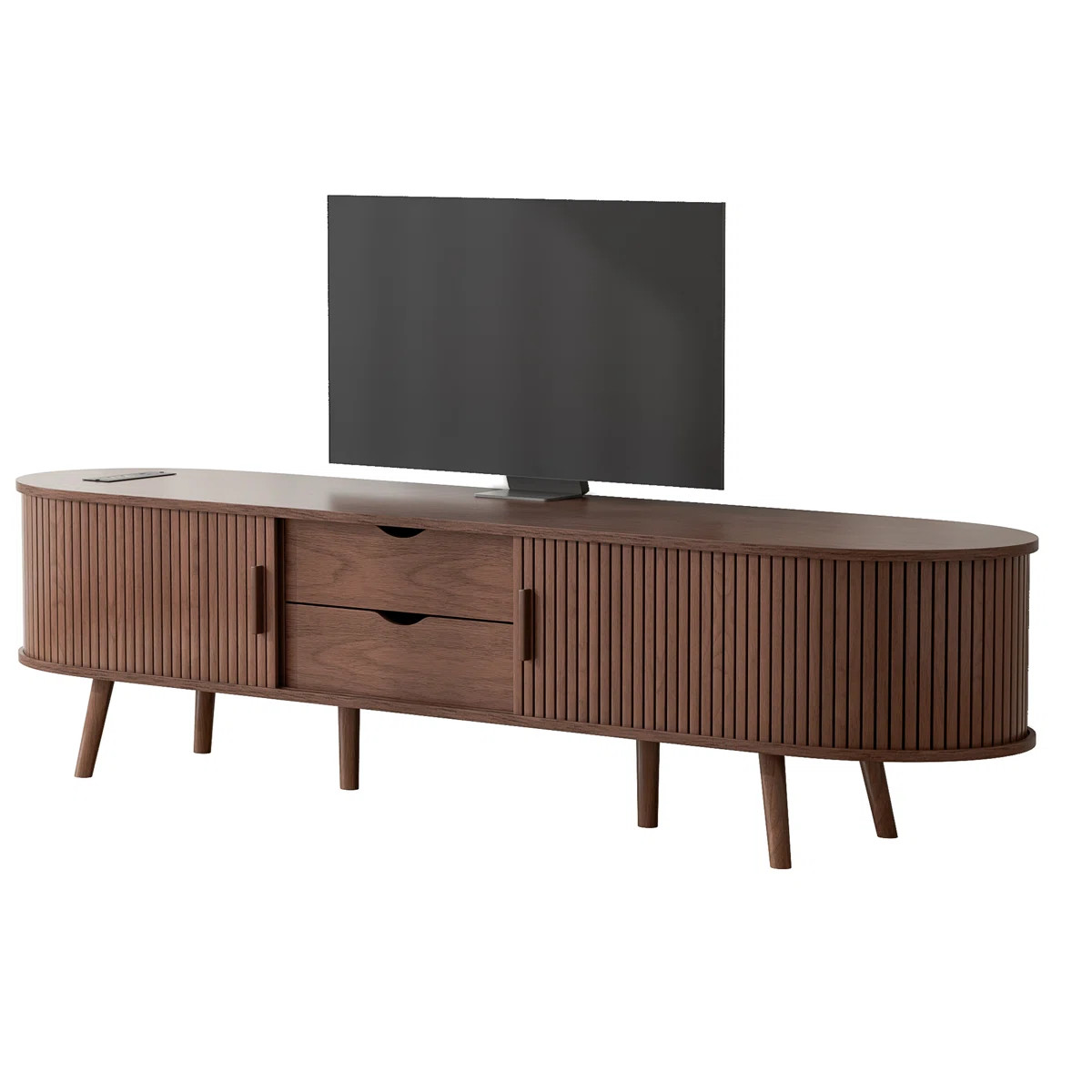 Chader Modern Wood 69" TV Stand for TVs up to 75" with Drawers and Shelf Storage | Wayfair North America