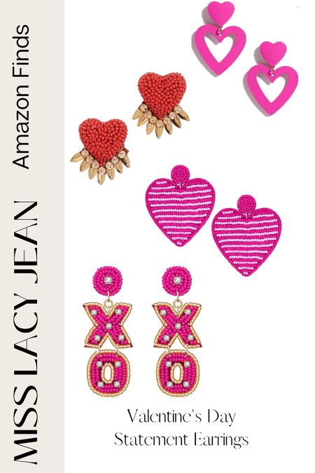 Valentine’s Day statement earrings from Amazon 

#LTKFind #LTKSeasonal #LTKunder50