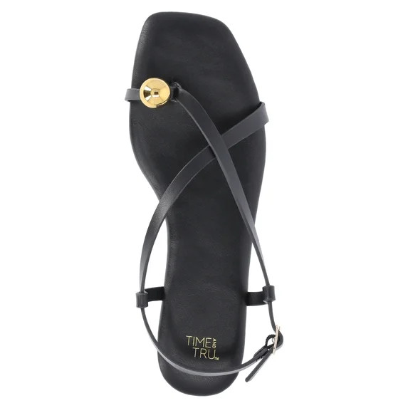 Time and Tru Women's Embellished Toe Ring Sandals | Walmart (US)