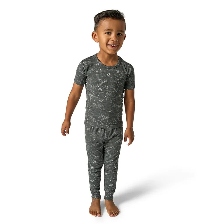 Modern Moments by Gerber Toddler Neutral Super Soft Tight Fitting Pajama Set, 2-Piece, Sizes 12 M... | Walmart (US)