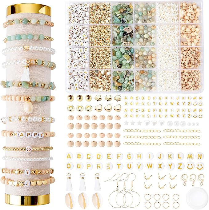 Xylise Jewelry Making Supplies Kit Natural Stone Beads for Irregular Natural Stone with for DIY C... | Amazon (US)