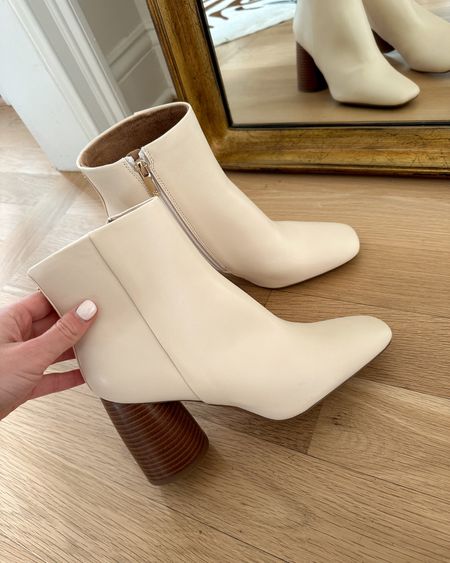 Kat Jamieson shares a cream bootie. Fall boot, winter shoe. 

#LTKfindsunder50 #LTKSeasonal #LTKshoecrush