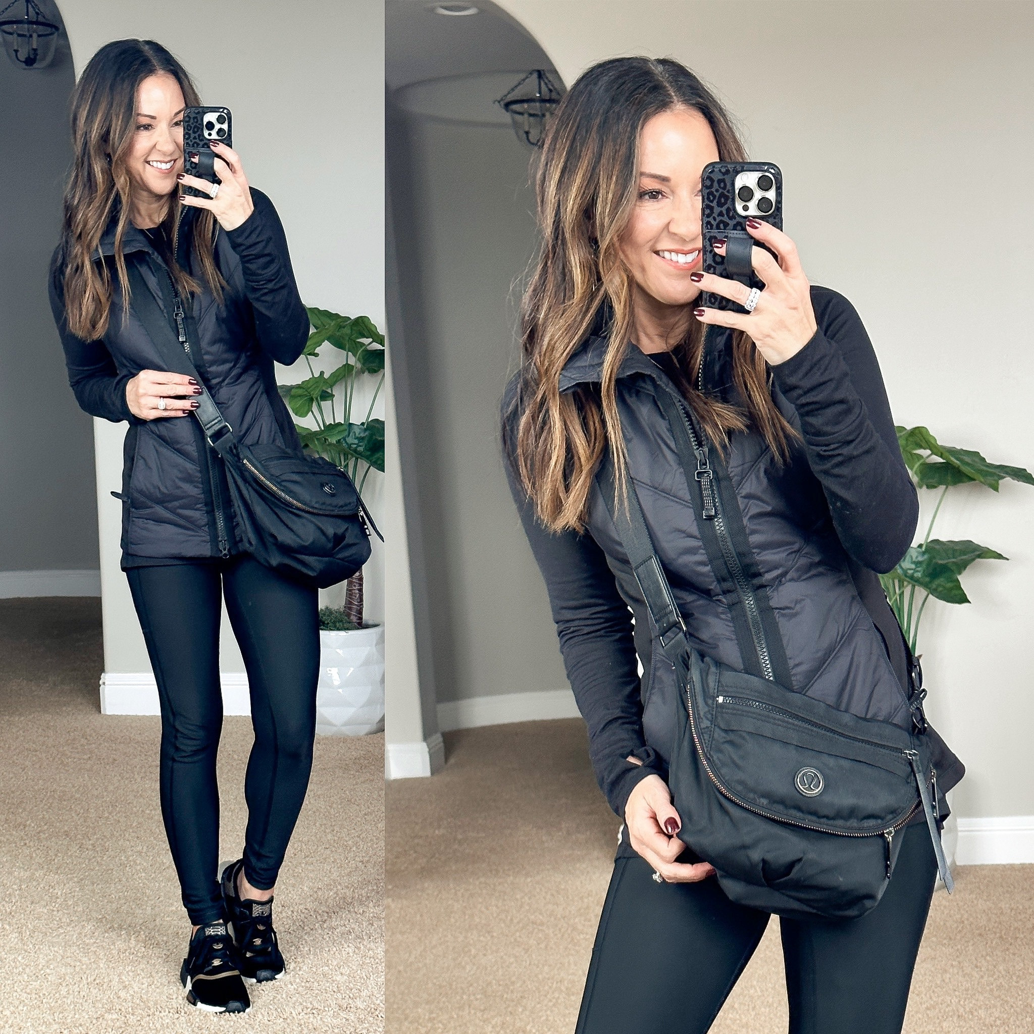 My go to everyday outfit! Leggings and a vest! 
Vest petite xs (xxs reg will also fit)
Long sleeve tee with thumbholes xs
fleece lined leggings xs
For these exact sneakers you need to DM @classbylauren on IG. Save $15 code EVERYDAYHOLLY 

#LTKunder50 #LTKfit #LTKstyletip