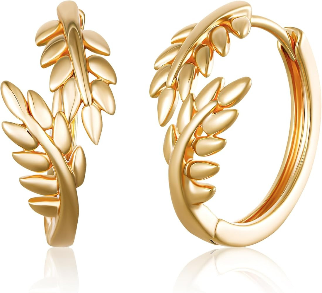 Huggie Hoop Earrings for Women Gold CZ Stud Earrings 14K Gold Filled Small Boho Huggie Earrings H... | Amazon (US)