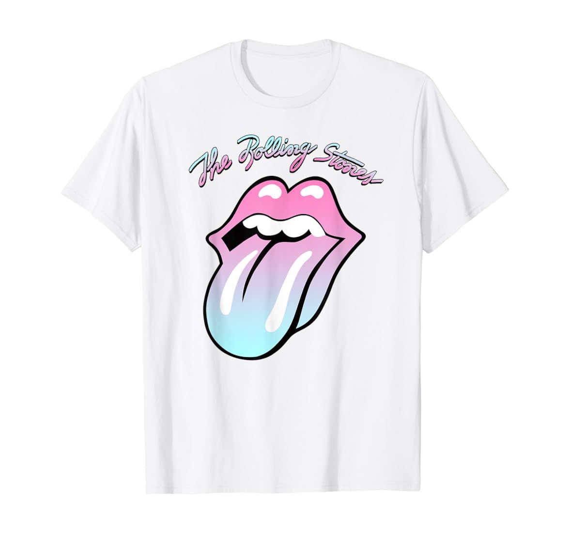 Official Rolling Stones Gradient Tongue T-Shirt | Amazon (US)