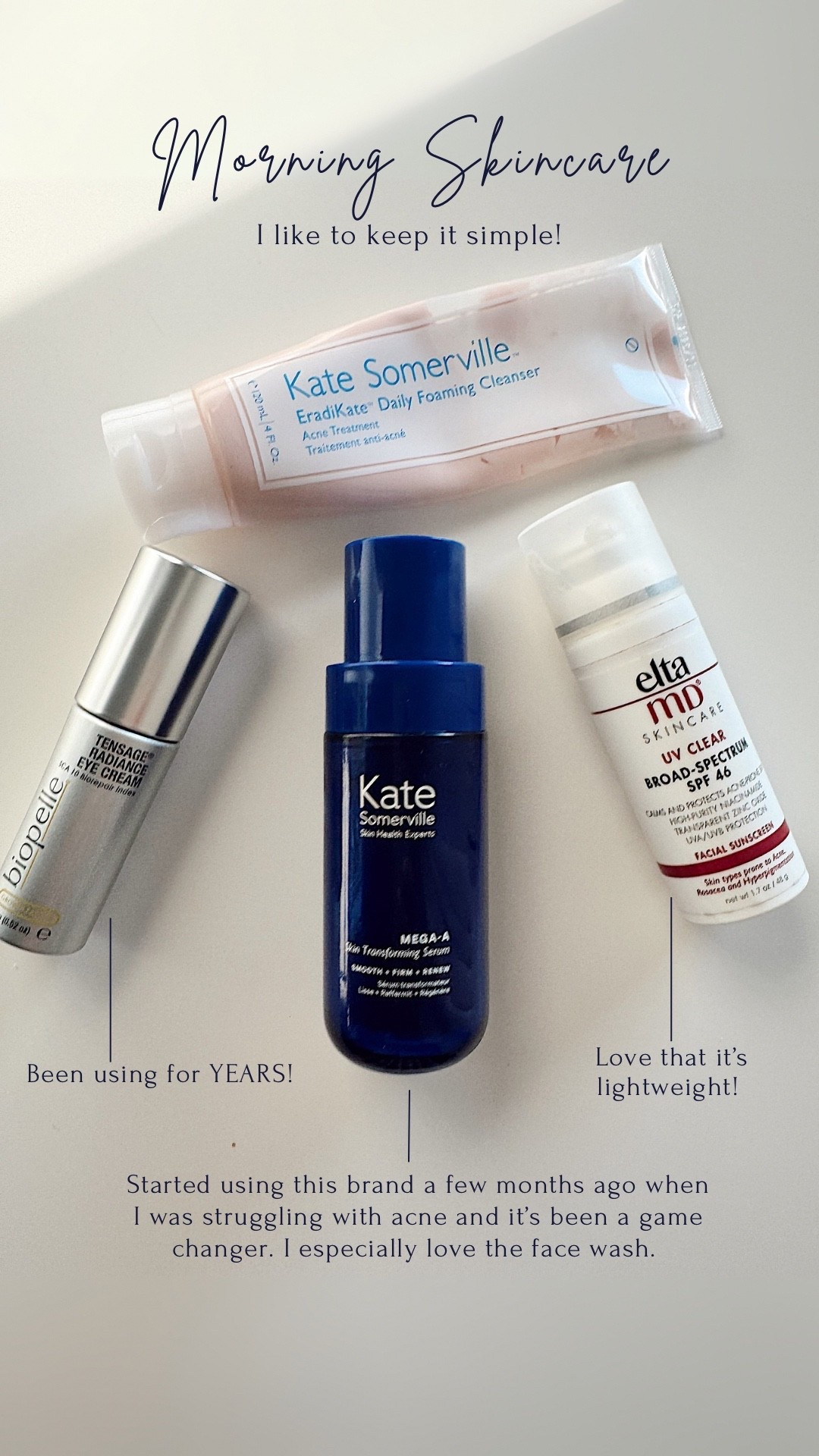 Morning skincare routine! I personally love to find what works for me and keep it simple. 

Over 40 skincare, simple skincare, am routine, acne skincare, Florida skincare 

#LTKOver40 #LTKBeauty